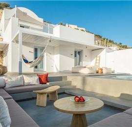 1 Bedroom Villa with Infinity Pool in Pyrgos Kalistis on Santorini, Sleeps 2